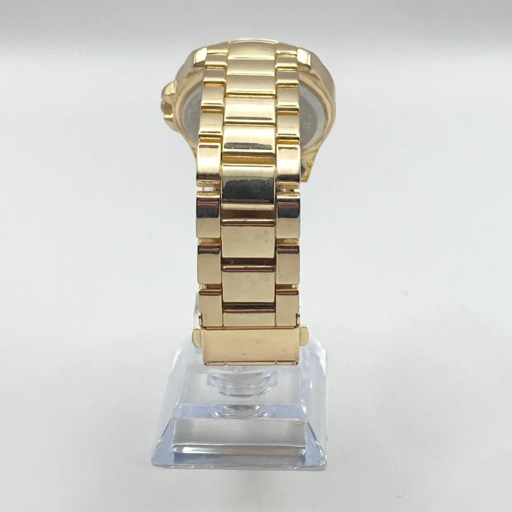 Valletta Women's Watch 35mm Leopard Print Gold Tone Crystals New Battery 7.5